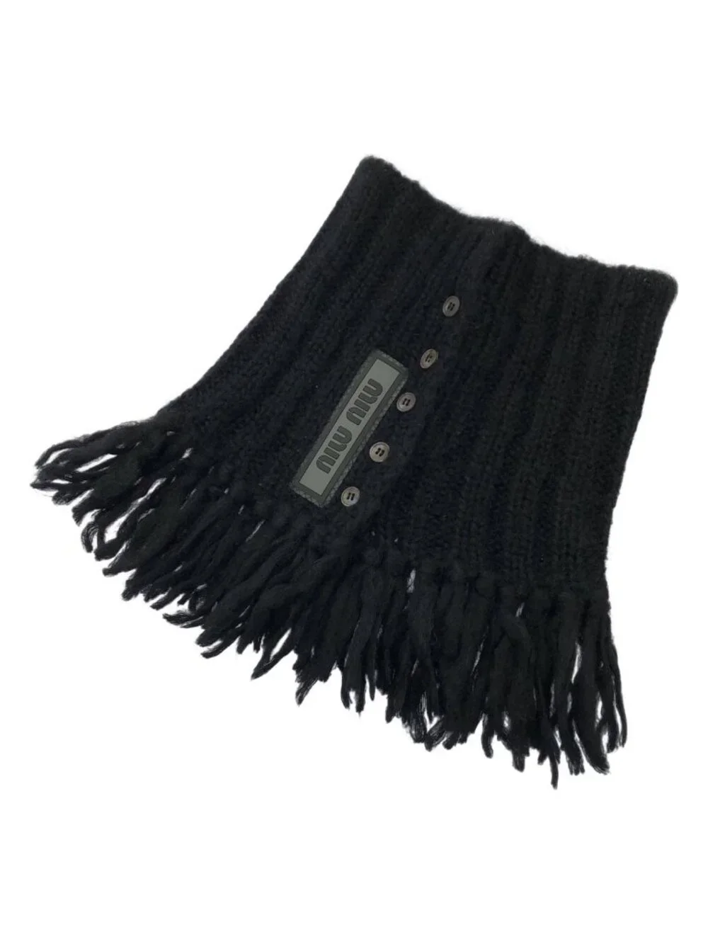 Miu Miu Neck Warmer Black